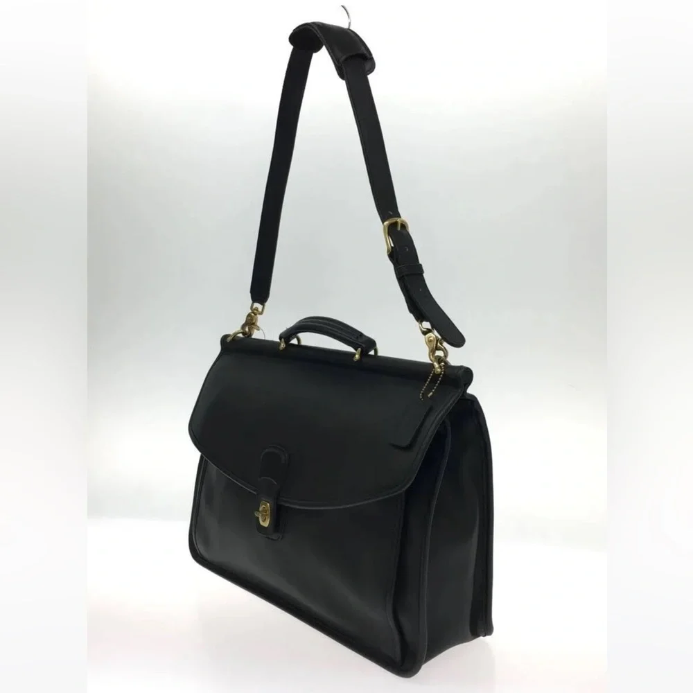 Vintage Coach Beekman Brief 5266 Leather Briefcase, Shoulder Bag Black. - Picture 2 of 16